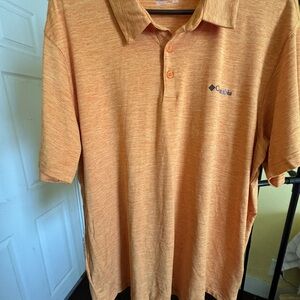 Columbia XL Men's Heathered Orange Polo